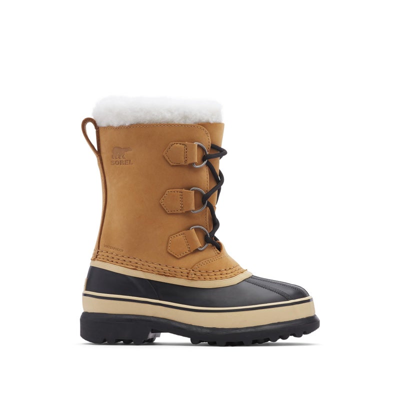 SOREL Children's Caribou Waterproof Boot - Buff - 5 - Image 4